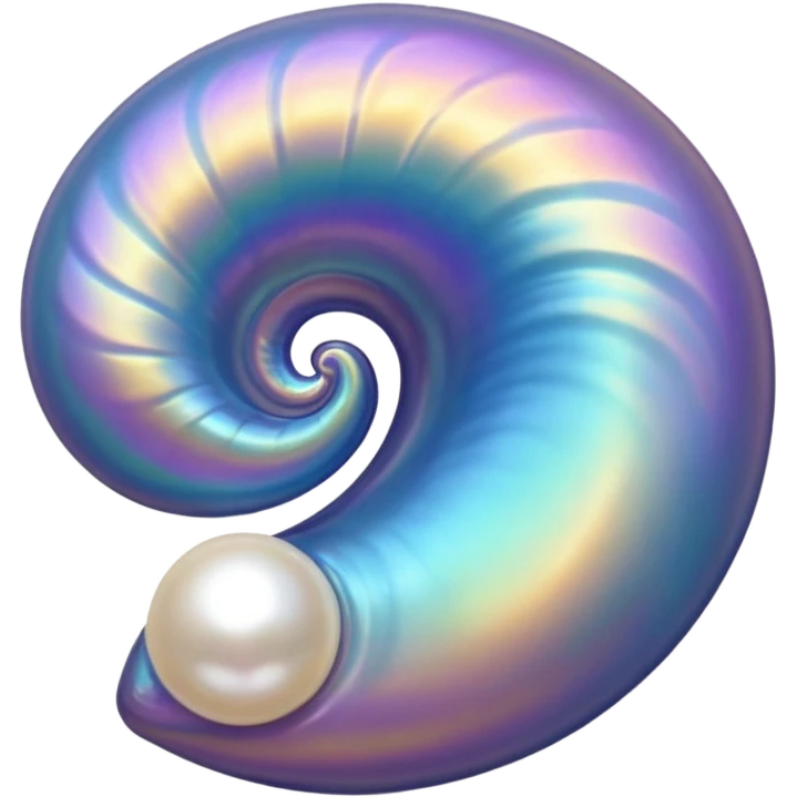 Shell with pearl emoji