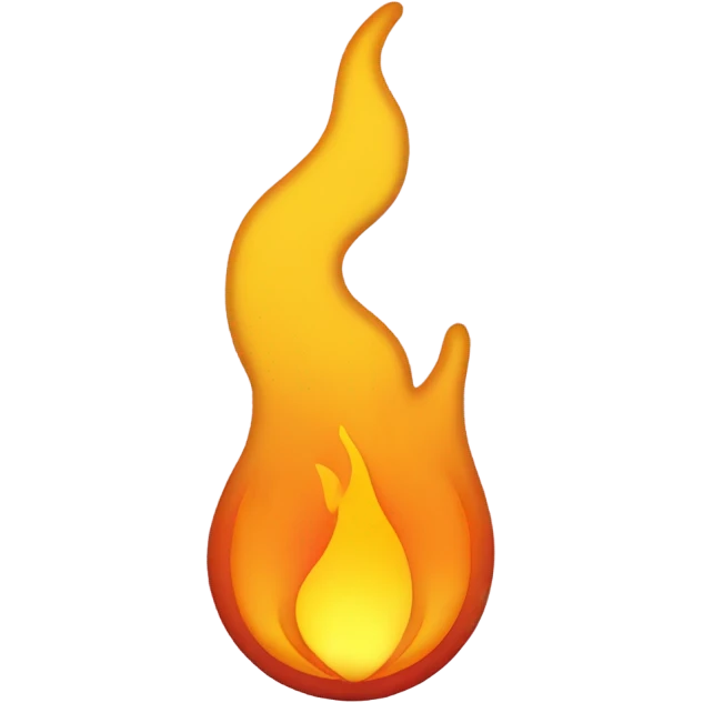 orange and yellow flame emoji