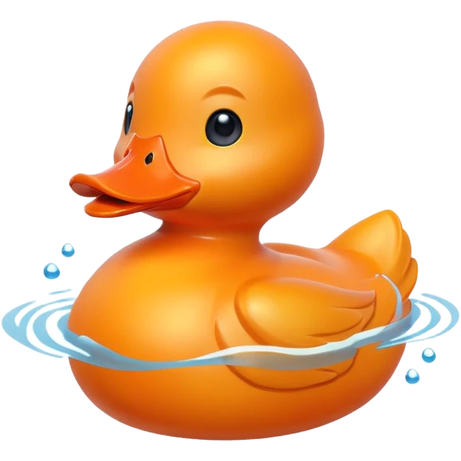 orange toy duck emoji