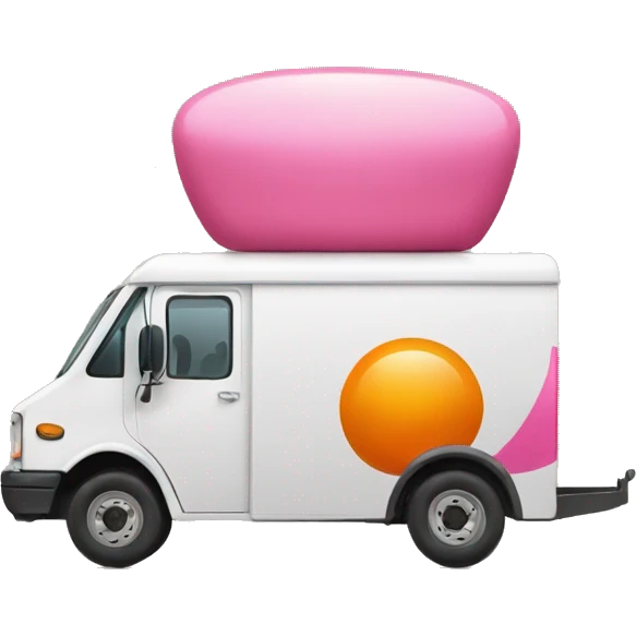 Orange and pink U-Haul emoji