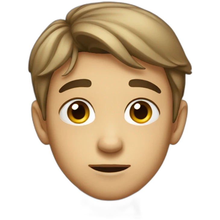 Boy giving Side eye emoji