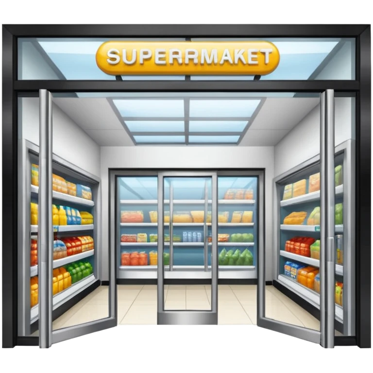 Front Supermarket🛒Entrance emoji