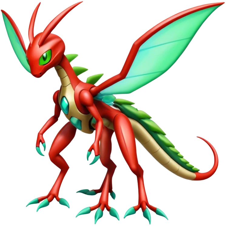  Cool Edgy Shiny Futuristic Ethereal Legendary Scizor-Deoxys-Digimon-Schyther-Flygon-hybrid full body emoji