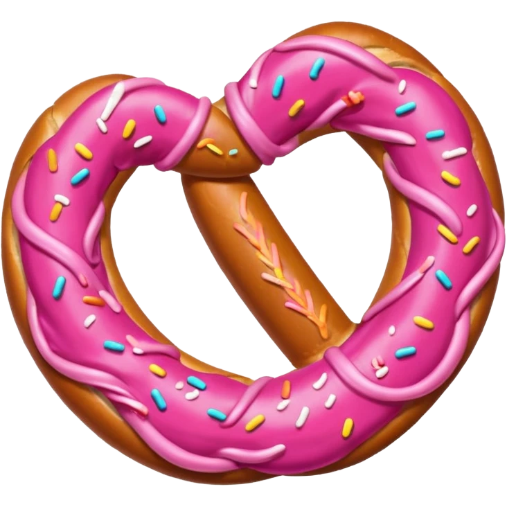 pink pretzel emoji