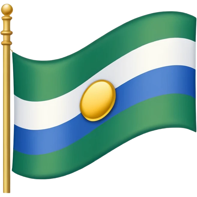 generame una bandera:
🟦 Azul, ⚪ Blanco, 🟩 Verde y ⭐ Dorado	 emoji