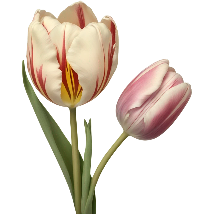 Vintage tulip emoji