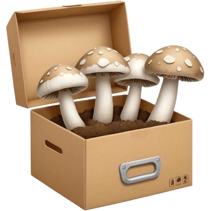 3 champignons in the box emoji