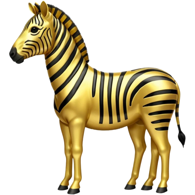 gold zebra emoji