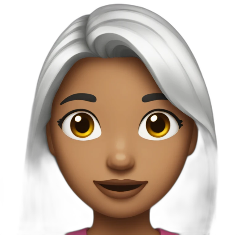 Une fille de TikTok emoji