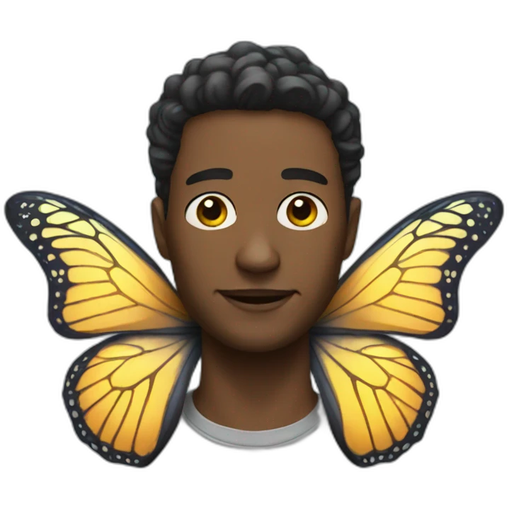 butterfly man emoji