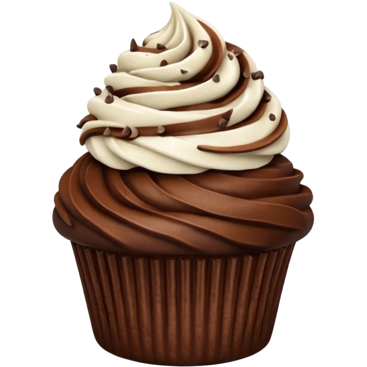 chocolate cupcate emoji