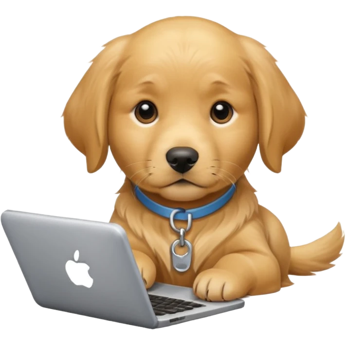 Puppy working emoji