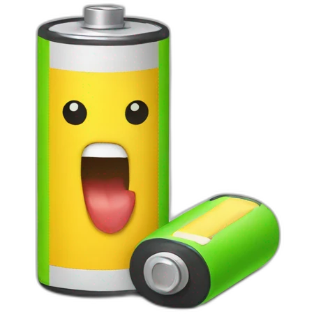 chewing battery emoji