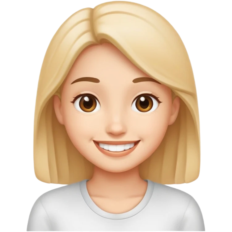 Cute smile with Health emoji