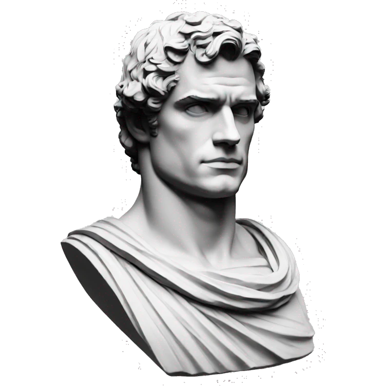Henry Cavill roman sculpture emoji