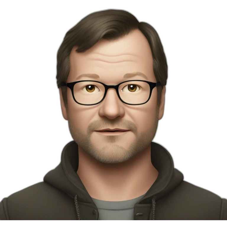 Young Lars von Trier without glasses emoji