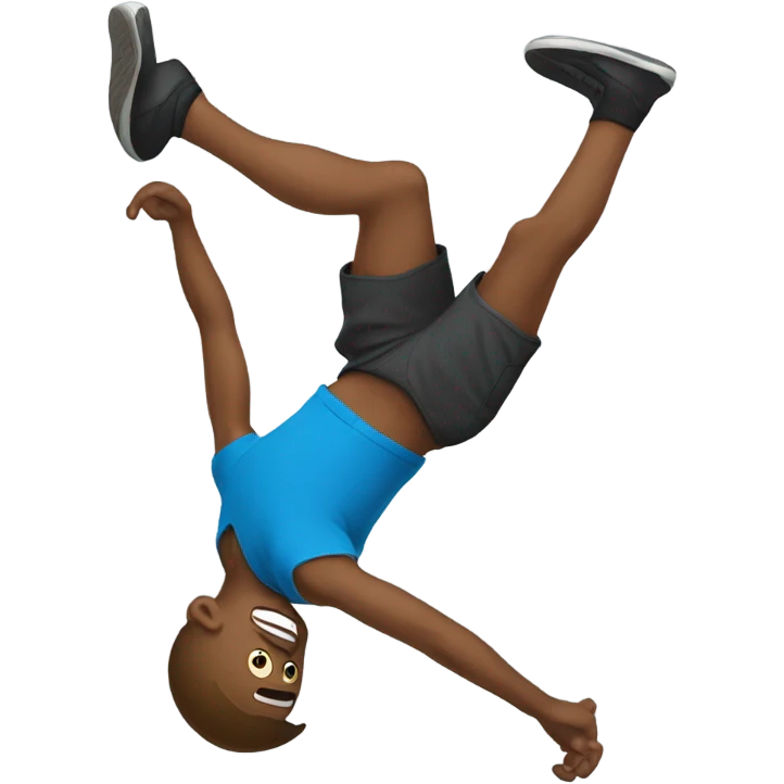 Man doing backflip emoji