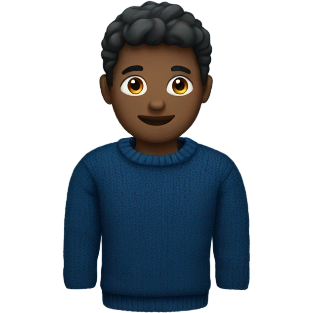 dark blue sweater emoji