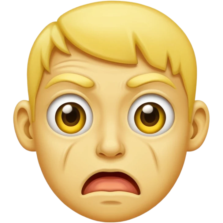 Thumbs down yuck face emoji