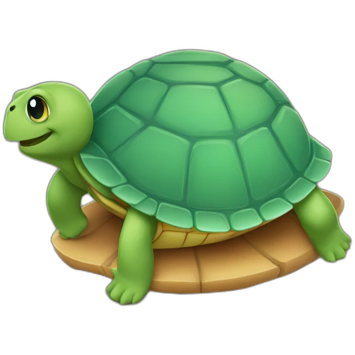 Chat sur tortue emoji