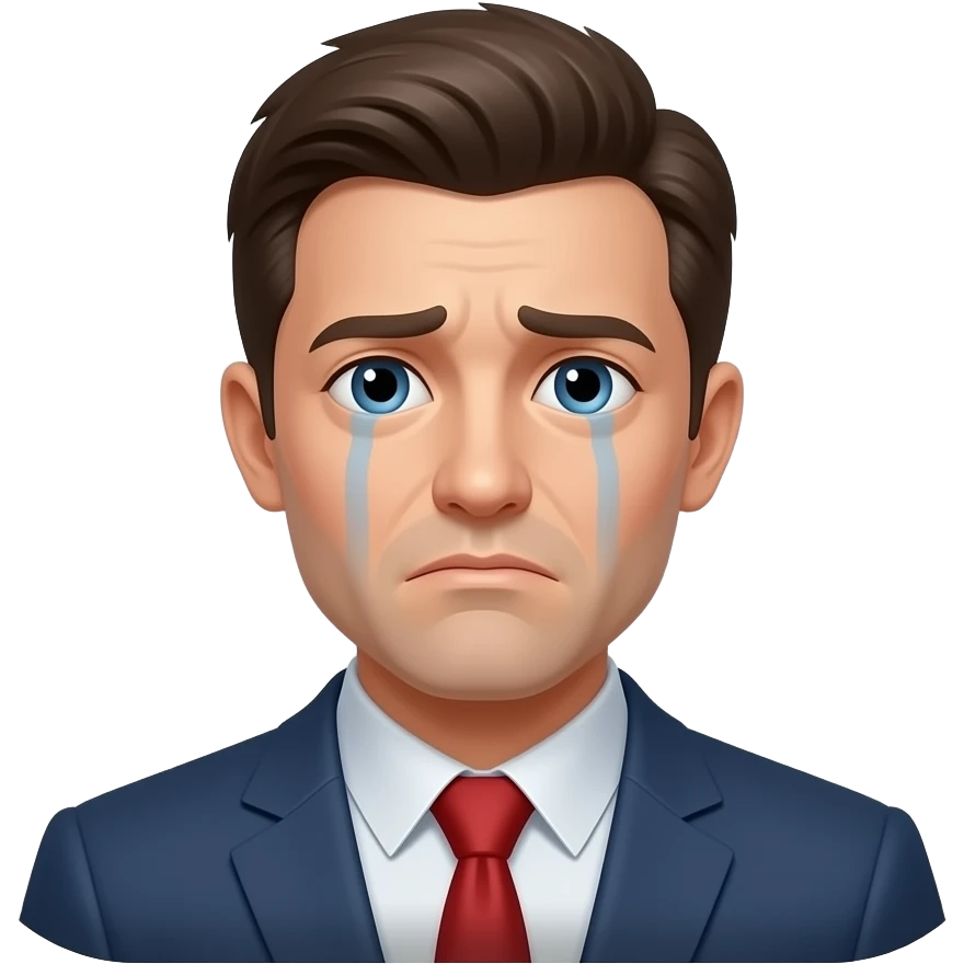 Crying emoji 😭  but its aligned to the top right corner only  in a square box emoji