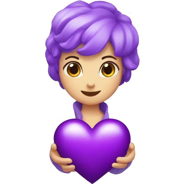 violet hearth emoji