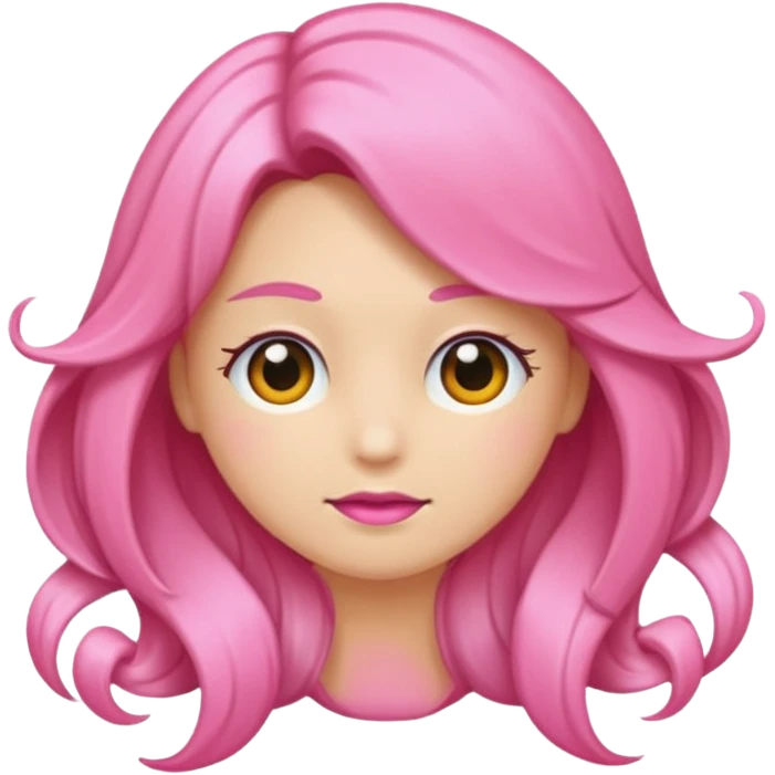 Laço de cabelo rosa emoji