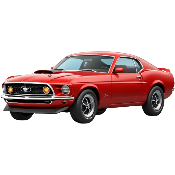 A 1969 model ford mustang emoji