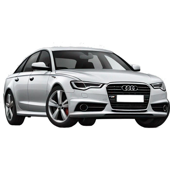 Audi A6 black face emoji