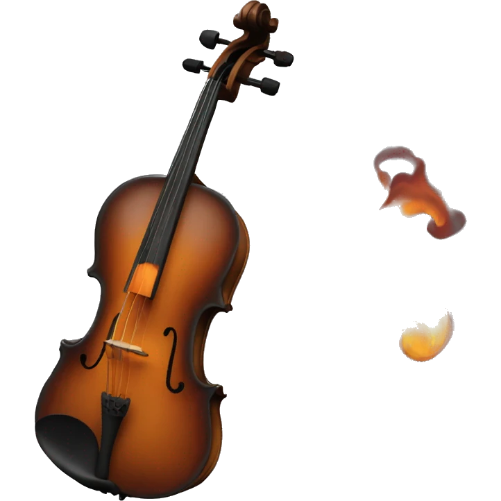 Violonchelo ardiendo emoji