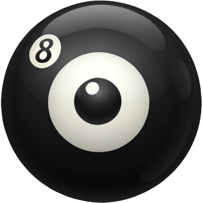 eight ball (billards) emoji