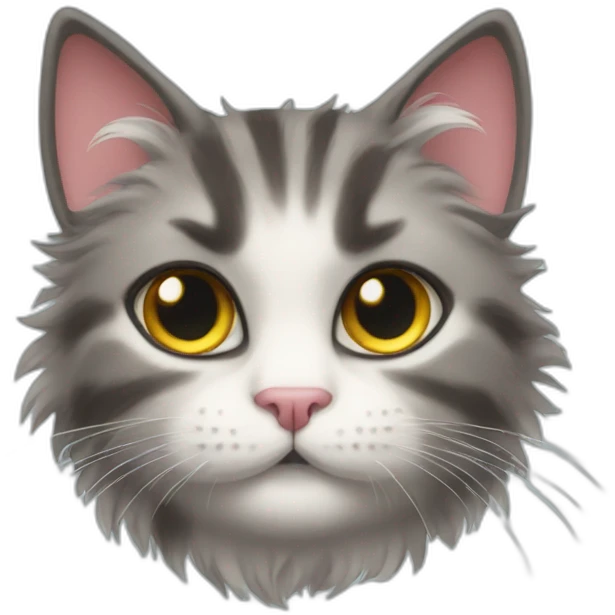 fluffy cat meow emoji