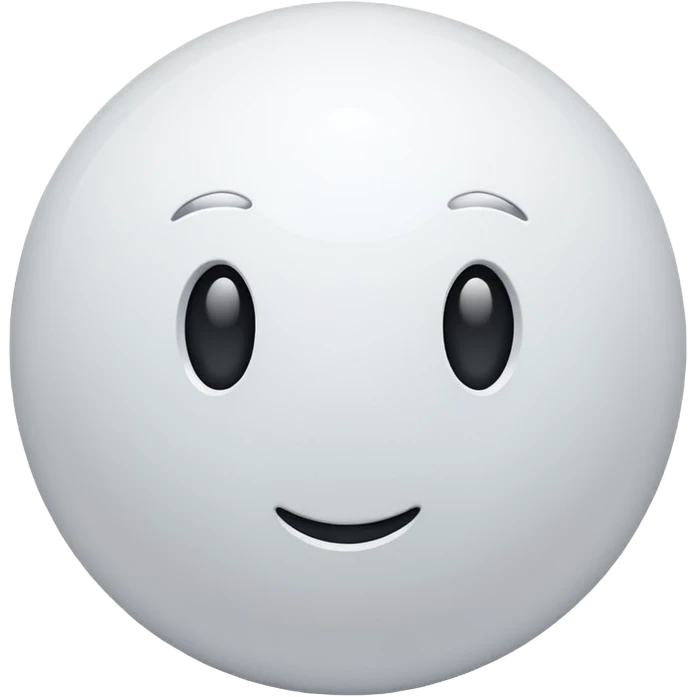 white sphere emoji