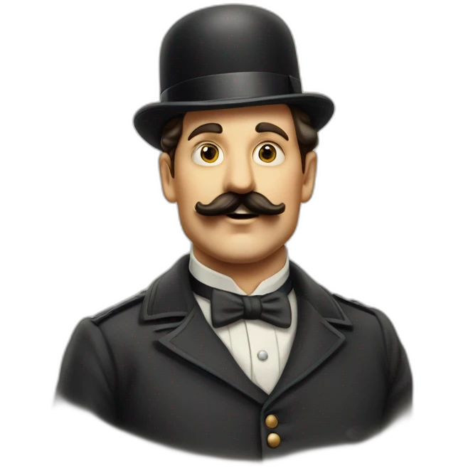 allemand a moustache de chaplin dans les années 1940 emoji