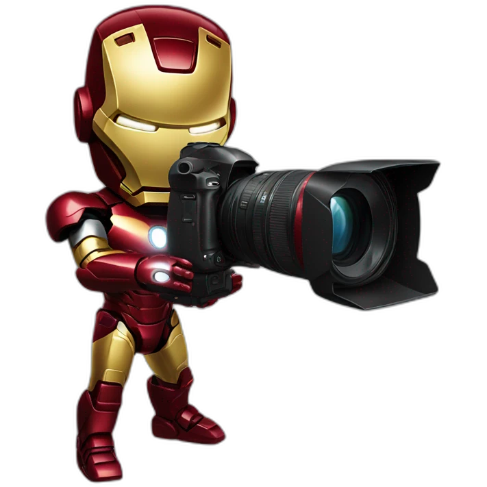 Ironman with camera  emoji