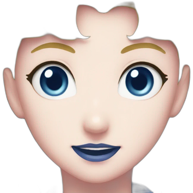 sailor moon face close emoji