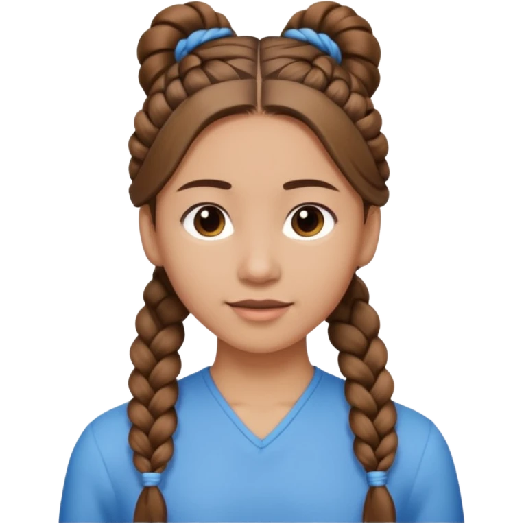 just hair braided hair tail emoji