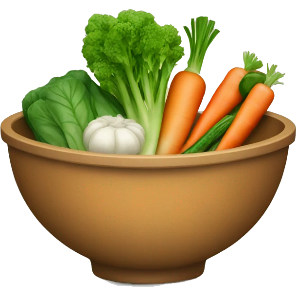 Bowl with vegetables  emoji