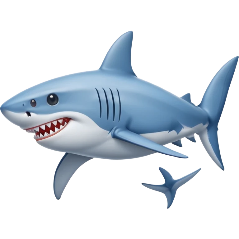 Shark with blue Nike shoes emoji