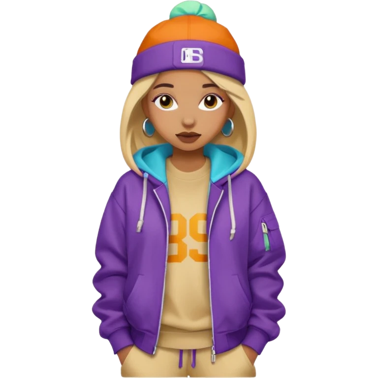 Emoji one girl hip hop  emoji