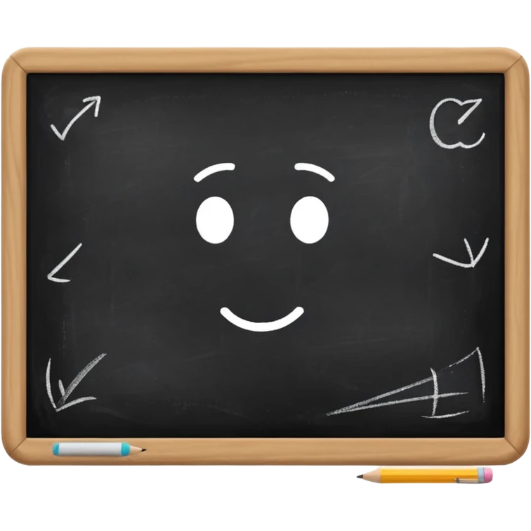 school blackboard emoji