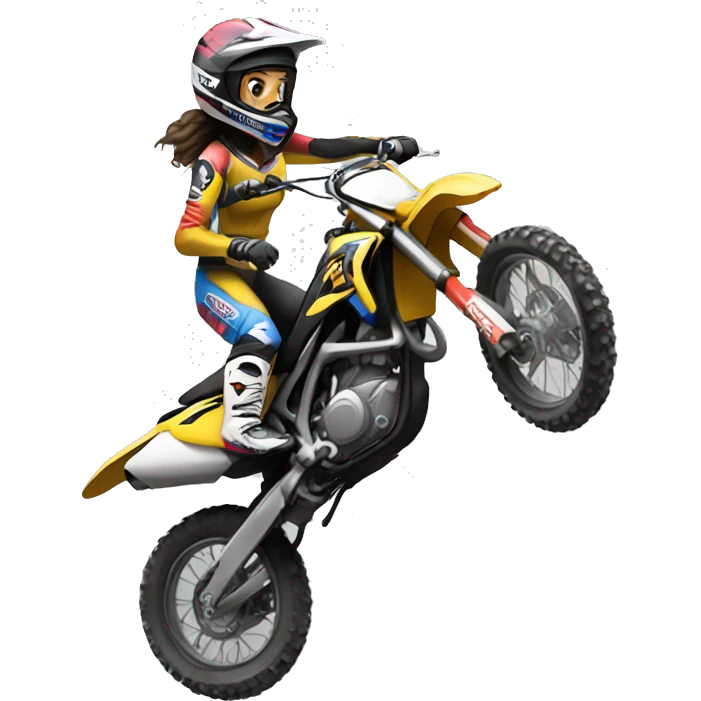motocross women emoji