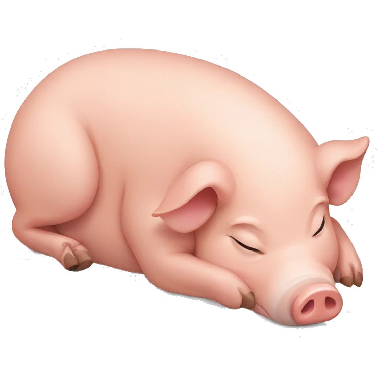 pig sleeping emoji