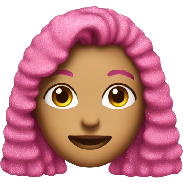 pink glitter  emoji