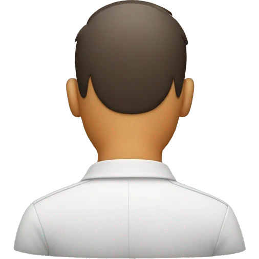 man on back emoji