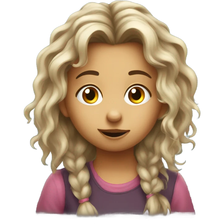 Girl picking nose emoji