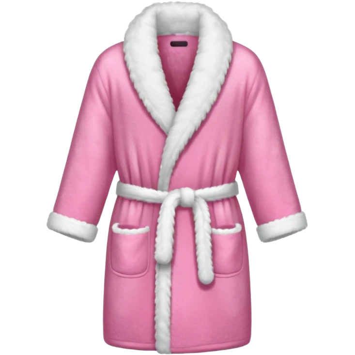 Pink fuzzy bath robe emoji