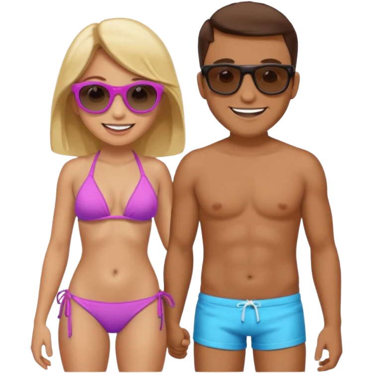 Mans head between girls legs emoji