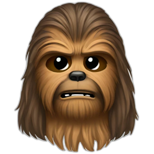 sad tears Chewbacca emoji