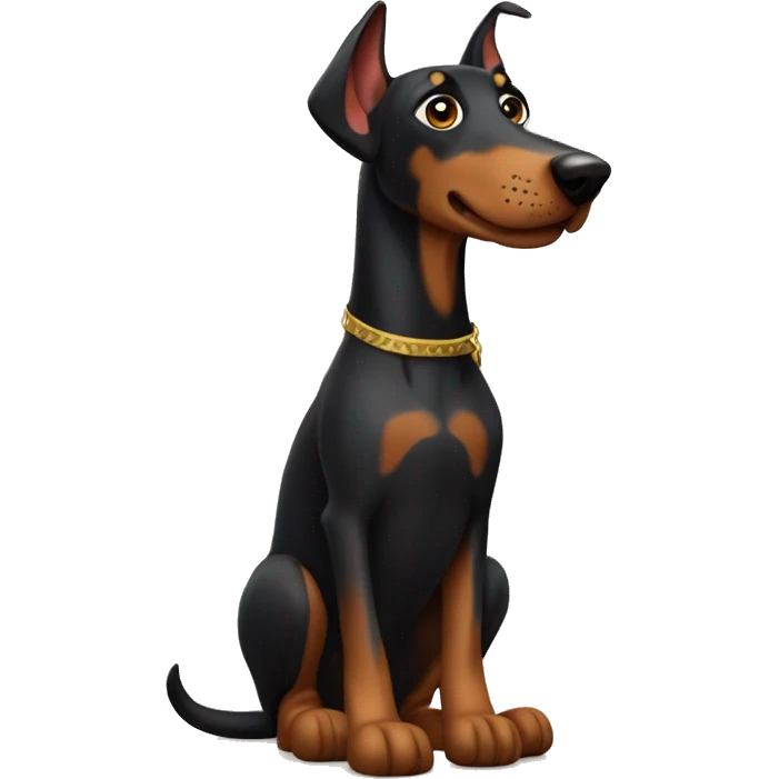 Plushy as a doberman emoji